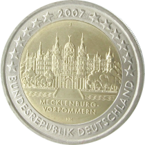 Germany Set of 5 x 2 Euros Commemo. Germany 2007 - Mecklenburg-Western Pomerania (all 5 workshops)