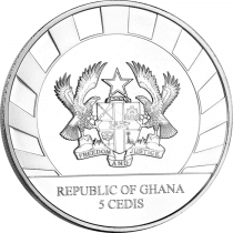 Ghana Mammouth - 1 Once Argent Ghana 2019 - Les Géants de l\'Age de Glace