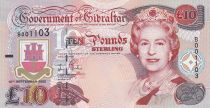 Gibraltar 10 Pounds Elizabeth II - Millenium issue - 2000