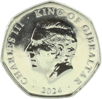 Gibraltar 50 Pence - Charles III - Noël - 2024