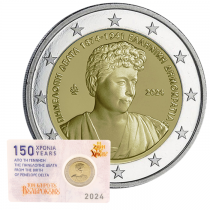 Grèce 2 Euros Commémo. 2024 BU version Bleu - 150 ans de Pénélope Delta