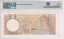 Greece 50 Drachms - Woman Farmer - Ceres - 1935 - PMG 66 EPQ