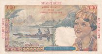 Guadeloupe 1000 Francs - French union - 1946 - Serial K.3