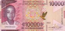 Guinée 10000 Francs Enfant et colombes - 2022