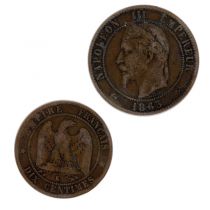 Guyane Française 10 CENTIMES NAPOLÉON III TÊTE LAURÉE