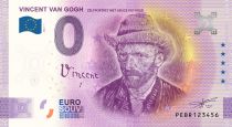 Guyane Française Billet 0 euro Souvenir - Autoportrait de Vincent Van Gogh - Pays-Bas 2022
