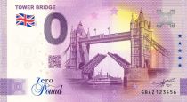 Guyane Française Billet 0 Pound Souvenir - Tower Bridge - Royaume-Uni 2022