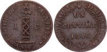 Haiti 1 Centime Republic - An 43 - 1846