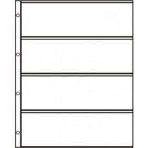 HARTBERGER 4-division sheets for banknotes up to 226 x 73 mm