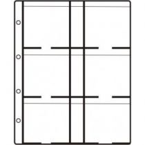 HARTBERGER sheets for 6 coin cases 67 x 67 mm