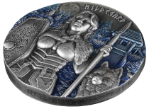 Hildegarde - Valkyries - 2 ONCES ARGENT HAUT RELIEF - FINITION ANTIQUE GERMANIA 2022 BULLION - Nouvelle série