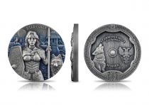 Hildegarde - Valkyries - 2 ONCES ARGENT HAUT RELIEF - FINITION ANTIQUE GERMANIA 2022 BULLION - Nouvelle série