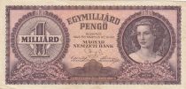 Hungary 1 Milliard de pengo - Head of woman - 1946