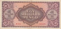 Hungary 1 Milliard de pengo - Head of woman - 1946