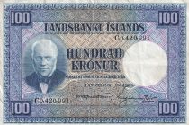 Iceland 100 Kronur,  J. Sigurdsson - Herd of sheep - 19(55-57) - C0.420.991