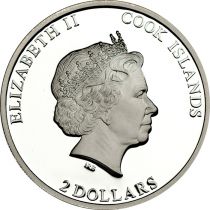 Iles Cook 2 Dollars 2014 - Canonisation du Pape Jean XXIII