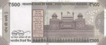 Inde 500 Rupees - Gandhi - 2023 - Série 2UG- Lettre N