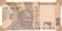 India 10 Rupees - Gandhi - 2023 - Serial 30F