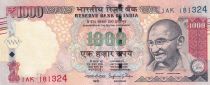 India 1000 Rupees - Mahatma Gandhi - Allegory of Indian economy - 2015