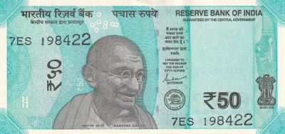 Banknote India 50 Rupees - Gandhi - 2021 - P.NEW