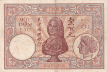 Indo-Chine Fr. 100 Piastres  Dupleix - 1936-1939 - Série E.234 - TTB - P.51