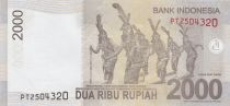 Indonesia 2000 Rupiah - Pangeran Antasari - Dancers - 2016 - Serial PT