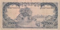 Indonesia 2500 Rupiah - Komodo dragon - Serial BG - 1957