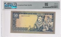 Indonesia 50 Rupiah 1960 - President Sukarno - Javaneses dancers - PMG 65 EPQ