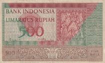 Indonesia 500 Rupiah - Frieze - Serial XXS - 1952