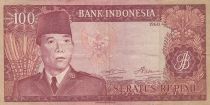 Indonésie 100 Rupiah - Président Sukarno - Couple - 1960