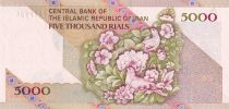 Iran 5000 Rials - Khomeini - Flowers, birds - 2010 - P.145f