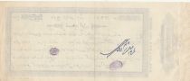 Iran Bank cheque receipt - H.M.M Ali et Reza Shirazi - ND