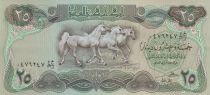 Iraq 25 Dinars - Horses - Abbaside Palace - 1980