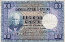 Islande 100 Kronur J. Sigurdsson - Moutons  - 1943 - C0.910.743