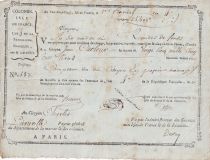 Isles de France et de Bourbon 25500 Livres, Traite de la Marine et des Colonies - An IV - isle de France et de la Reunion