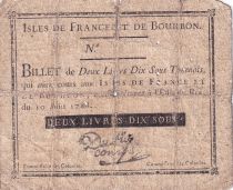 Isles of France and of Bourbon 2 Livres 10 Sous Tournois - 10/06/1788 - VG - P.6