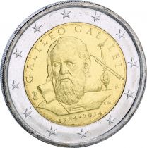 Italie 2 Euros Commémo. ITALIE 2014 - Galilée