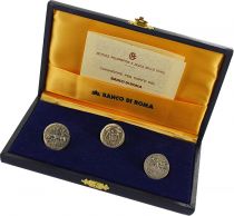 Italie Banco di Roma - 3 Deniers Sabine - Diana - Argent - 1985