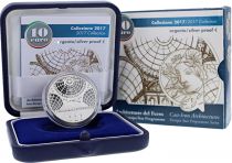 Italy 10 Euros -  Victor Emanuel II Gallery - Silver Proof - 2017