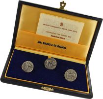 Italy Banco di Roma - 3 Denarius Gaio Memmio - Gneo Calpurnio - Lucio Marcio Filippo - Silver - 1984