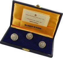 Italy Banco di Roma - 3 Denarius Sabin - Diana - Silver - 1985