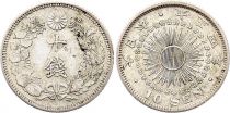 Japan 10 Sen Ere MTaisho 1915 - Year 4 - Silver