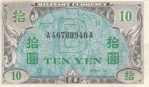 Japan 10 Yen - Allied Military Currency  - 1945 - Letter B