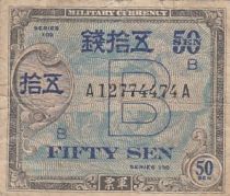 Japan 50 sen - Allied Military Currency - Letter B - 1945 - F - P.65