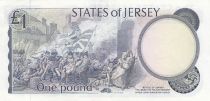 Jersey 1 Pound - Elisabeth II - Bataille de Jersey - ND (1984-1988) - SUP - P.11b