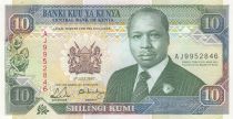 Kenya 10 Shillings  - Daniel Toroitich Arap Moi - 01-07-1990 - Série AJ