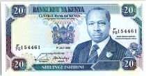 Kenya 20 Shillings  - Daniel Toroitich Arap Moi -1989