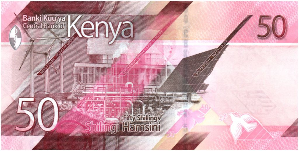 Banknote Kenya 50 Shillings 2019 Unc 