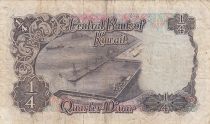 Koweit 1/4 Dinar - Cheik Abdullah - Port - ND (1968) - P.6