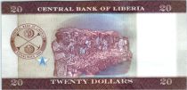 Liberia 20 Dollars, W. V. S Tubman - Market- 2016